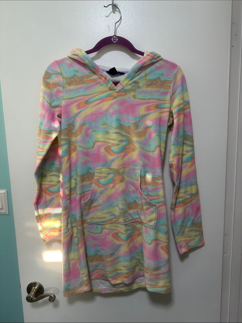 Girls long sleeve swim cover-up size XL